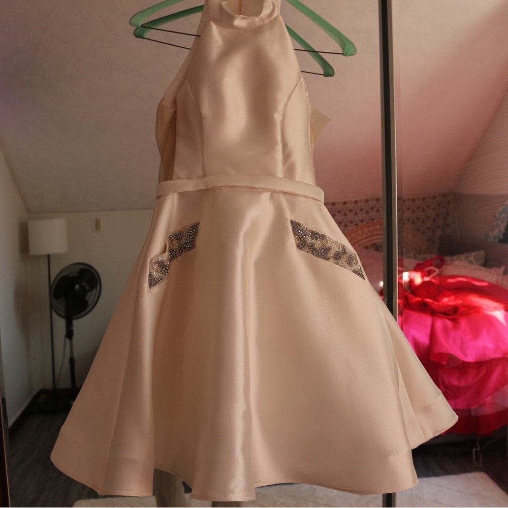JVN size 0 cocktail dress white